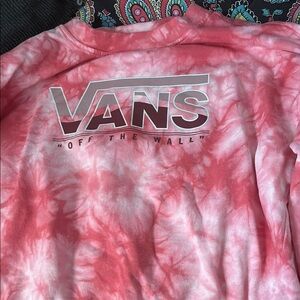 Vans Pink Tie-Dye Sweatshirt